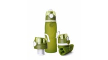 Free Sample Custom Eco-friendly Lightweight Portable Silicone Collapsible Sports Water Bottle with Filter1