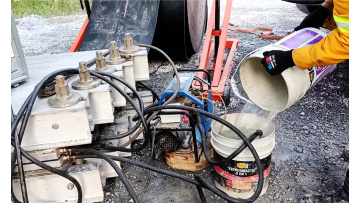 Water cooling conveyor belt vulcanizer