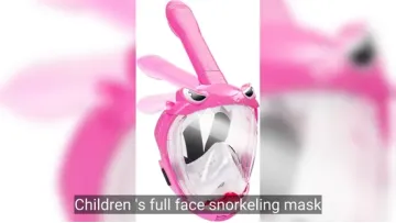 Children's Full Face Snorkeling Mask, 180° Panoramic View, Leak-Proof and Fog-Proof1