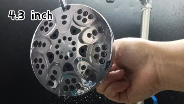 ABS Chrome Finish 6-Setting High Output Revitalizing Rain Filter Shower Head for Maximum Power 2.5 gpm detachable shower head1
