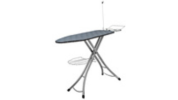 Wholesale Portable Iron Board with Iron Rest Heat & Scorch Resistant Fabric Detachable Hook and Rubber Feet 7 Adjustable Heights1