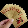 Deck Gold Silver Foil Poker Set Magic Card 24K Gold Plastic Foil Poker Durable Waterproof Cards Gift Golden Playing Cards