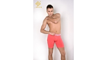 Men's seamless underwear, sports long boxer shorts