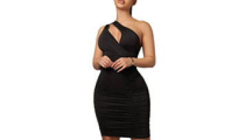 Hot Sell Summer Sleeveless Sexy  Hollow Out Bodycon Party Club Evening Dress For Woman1