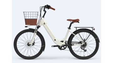 LC01EZ Rear Motor Womens Electric Bike With Basket
