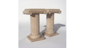 Versatile Fluted Stone Columns for Architectural Design