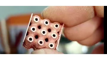 Copper polishing effect display