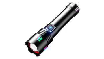 White Laser Flashlight, Strong Waterproof Illumination, Multifunctional Charging1