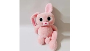 Pink Interactive Ear-Pulling Bunny Doll Soft Stuffed Peluche Rabbit Toy1