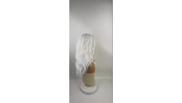 Wig Silver White Wave Roll Video