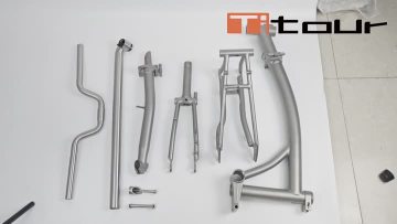 Titanium parts for Brompton frame
