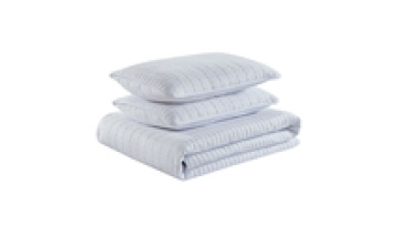 Rancho Bedspreads White Coverlet Quilted Embroidery Quilts Microfiber Comforter Sets 3pcs Quilt Coverlets Bedding1
