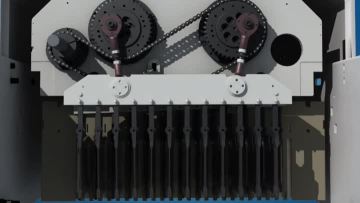 The Core Hook Components of Digital Jacquard Weaving Loom 5376 Hooks Video 3