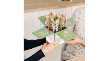 Floral Bouquet Card with Happy Birthday Wishes