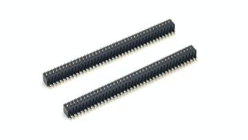 2.54mm Pitch Pin header Connector Dual Row Right Angle H:7.4mm/W:6.35mm G/F 2*40P