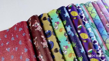 MUSA No MOQ 8x11''  Per Sheet Custom Printed Leather Vinyl For Bows1