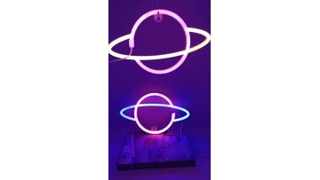 LED Wall Hanging Decorative Planet Star Moon Spaceman LED Neon Sign Light for Christmas Holiday Party Kids Gift Room decor1