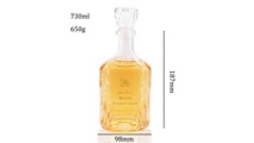 Whosale Premium Lead Free Unique Wholesale Whiskey Decanter Luxury Empty Fruit Wine Glass Bottle1
