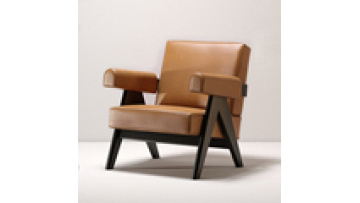 Solid wood sofa chair Nordic small apartment home furniture single leisure armchair modern design sofa chair1