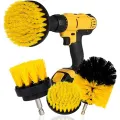 3pcs Power Scrubber Brush Set for Bathroom Drill Brushes Cordless Attachment Kit Power Toilet Brush Electric Cleaning Brush