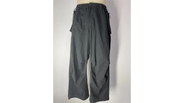 Wrinkled Loose Drawstring Workwear Pants