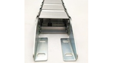 Industrial cable carrier Shroud to protect the pivot mechanics stainless alloy aluminum hardened steel cable drag chain1