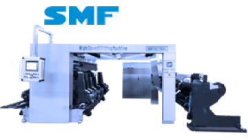 Secondary slitter rewinder film-rewinding