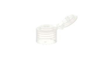 24/410 Smooth Clear Flip Top Dispensing Bottle Cap