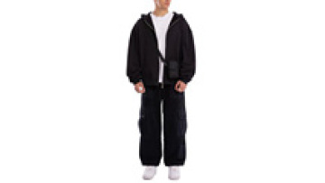 Fall High Quality Casual Hip Hop Custom Logo Simple Zipper Hoodie For Men1