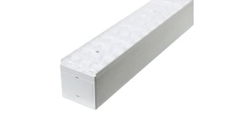 Suspended Linear Light Fixture with Lens