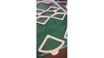 Injection molded part frame white