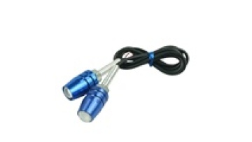 1 Pc Mini Motorcycle Turn Indicators Blinker Flashing Sliver/black 6 Leds Amber 12v Moto Turn Signal Lights Parts1