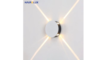 Modern Aluminum Facade LED Wall Lights: 2Way, 3Way, 4Way, 8W COB Square Round Designs1