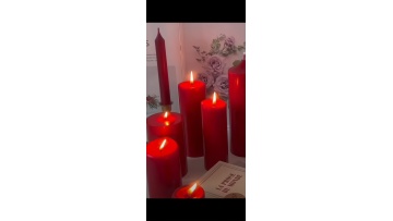 Classic Christmas candle red bar candle