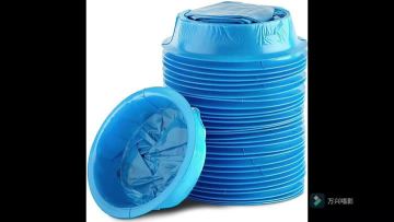 Portable disposable barf bag
