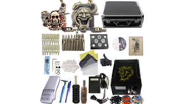 Professional tattoo kit 2 Gun Dragonhawk Rotary Tattoo kit machine set tattoo kit professional complet machine1