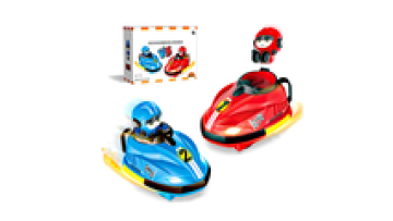 2pcs Set Cartoon Mini RC Car - 2.4GHz Speed Racing & Collision Ejection RC Toy Battle Bumper Car1
