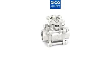 3PC ball valve ISO Pad