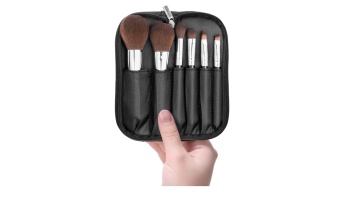 6pcs Mini Zipper Makeup Brush Kit   