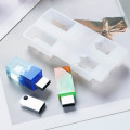 Silicone Mould DIY Resin mold u disk silicone mold crystal epoxy manual Jewelry Tools Transparent
