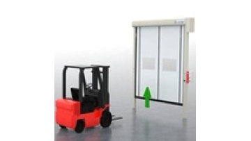 China Manufacturers Zipper Pvc High Speed Warehouse Door/Fast Roller Door With Transparent Windows1