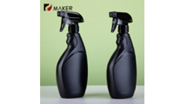 Customizable HDPE Matte Black Mini Trigger Sprayers - 250ml to 16oz1