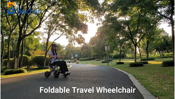 New Coming Motorized  Foldable Lightweight Wheelchairs Smart Remote Control Portable Electric Wheelchair1