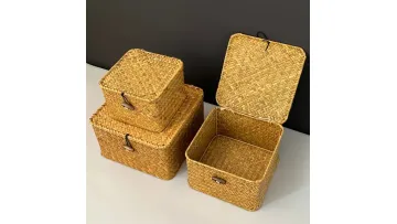 Rattan Bamboo Box / Woven Gift Basket1