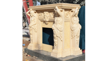 Hand Carved Marble Fireplace Sculptural Artistry Luxury Art