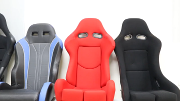PVC Carbon Look With Single Slider And Single Adjustor For Automobile Car Use Luxury Sports Racing Car Seat1