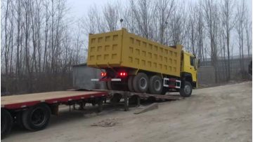 Dump truck in shipment