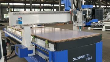 double bed atc cnc router with drilling head.mp4
