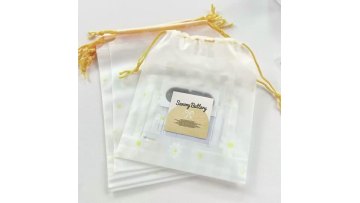 Semi Transparent PE Drawstring Bag