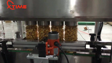 Popcorn Snack Automatic Weighing Filling Canning Labeling Machine1